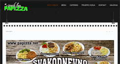 Desktop Screenshot of papizza.net